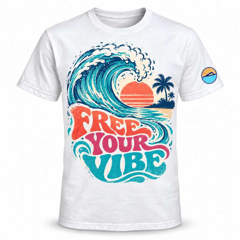 Free Your Vibe Vintage Surf Tee